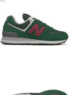New Balance 574 Green Garnet Sneakers Size 9